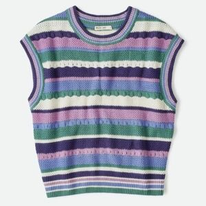 Marine Layer Rory Knit Colorful Striped Vest Top